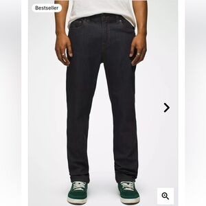 New Prana bridger jean 30 dark wash denim hiking outdoor stretch breathable